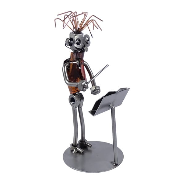 Metalowa figurka Dyrygent. Prezent dla kierownika